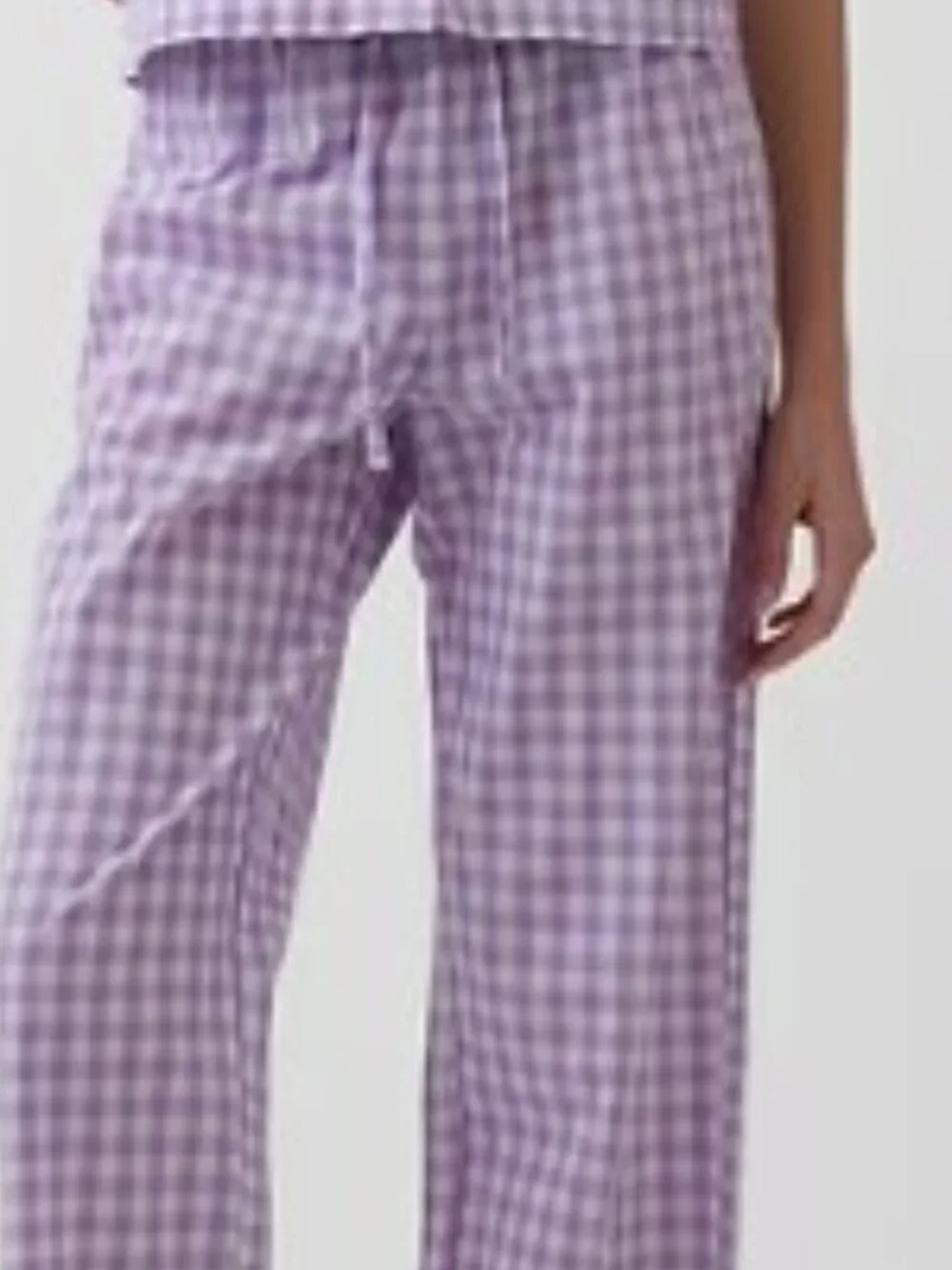 NWT GAP Factory, Gingham Print Poplin PJ Pants, Women Size M - Picture 4 of 5
